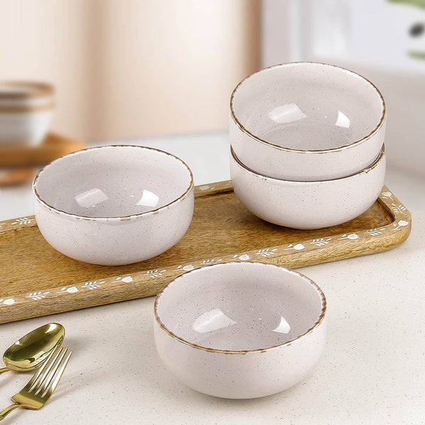 Lavender Marble Ceramic Snack Bowl Set of 4
